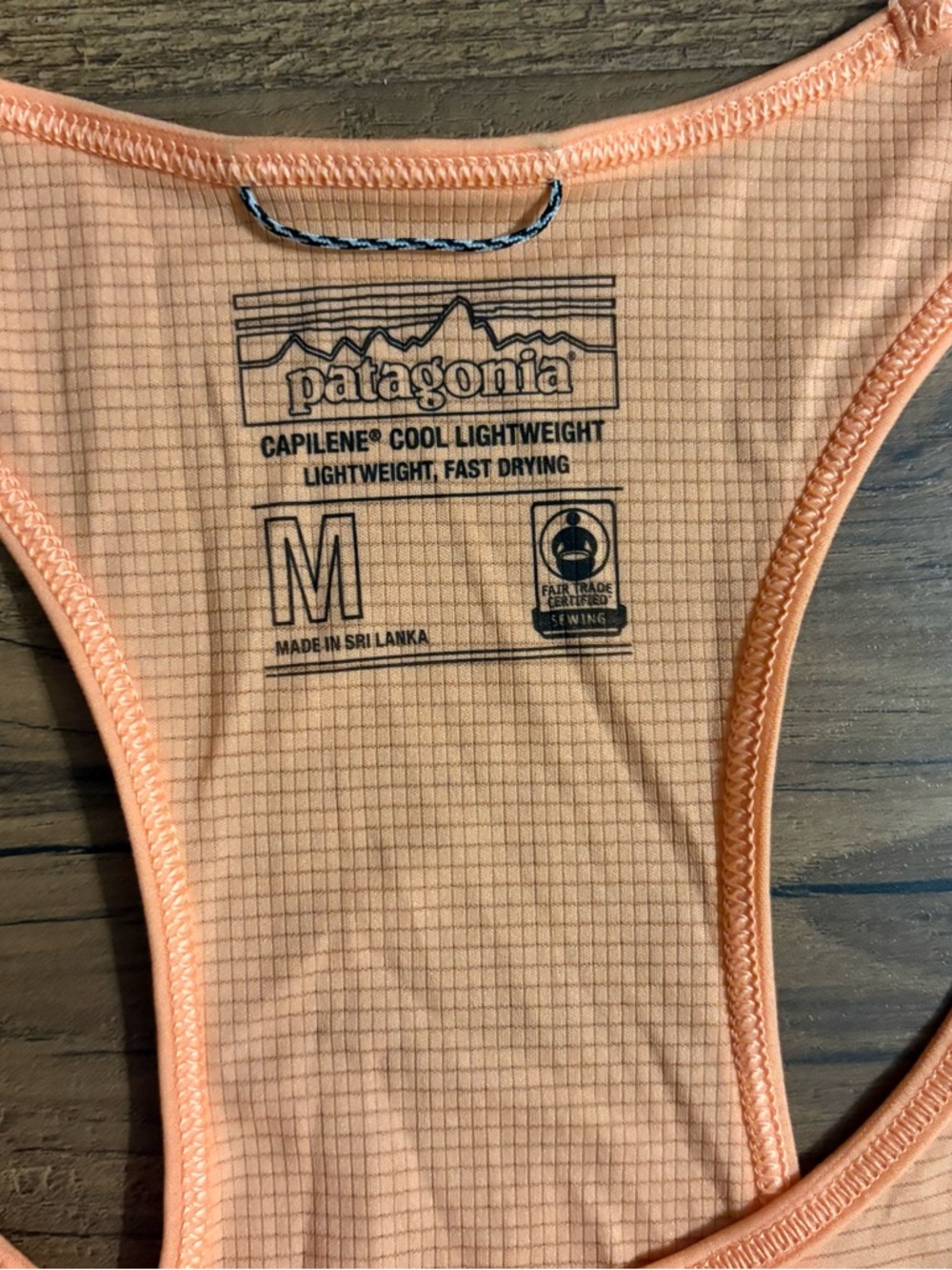 Patagonia Women’s Orange Capilene Cool Lightweight Tank Top - Picture 2 of 5
